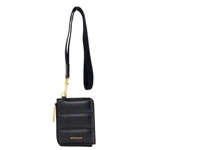 Moncler Leather Coin Purse Black