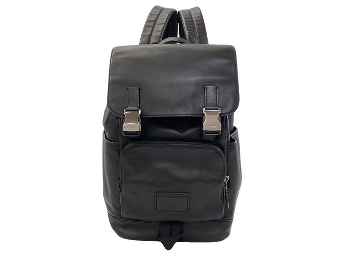 Sac à dos Coach en cuir noir