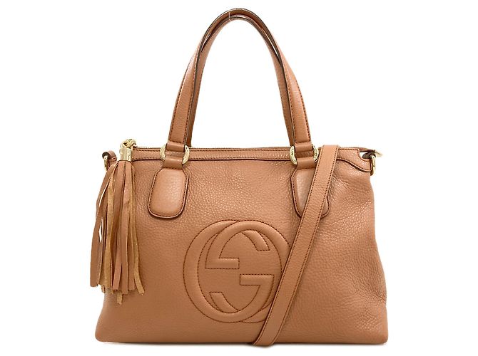Bolsa 2-Way Gucci 308362 Soho Interlocking G Marrom