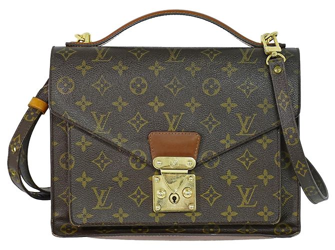 Louis Vuitton Monceau Monogram Canvas Castaño