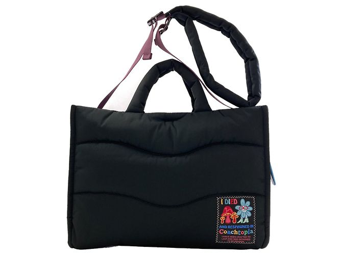 Coach CQ057 Topia Loop Tote Handtasche Schwarz