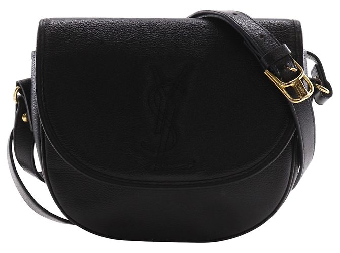 Borsa a tracolla in pelle nera Yves Saint Laurent Nero