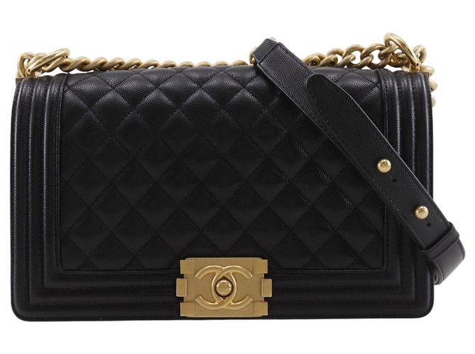 Borsa a tracolla Chanel Boy 25 Nero
