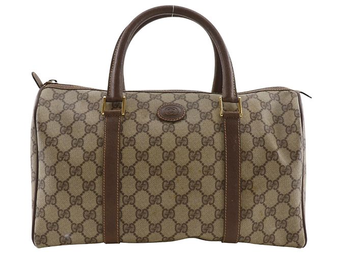 Borsa a mano Gucci Old Mini Boston Marrone