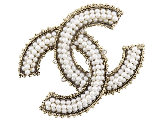 Spilla Chanel Coco Mark Argento
