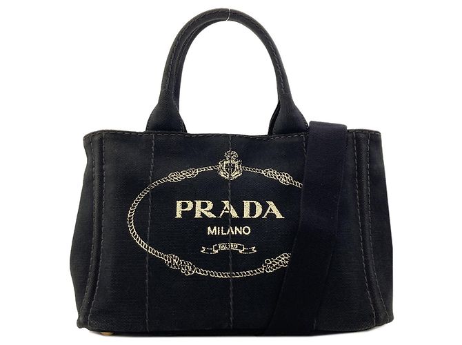 Sac à main 2-Way Prada Canapa Mini Noir