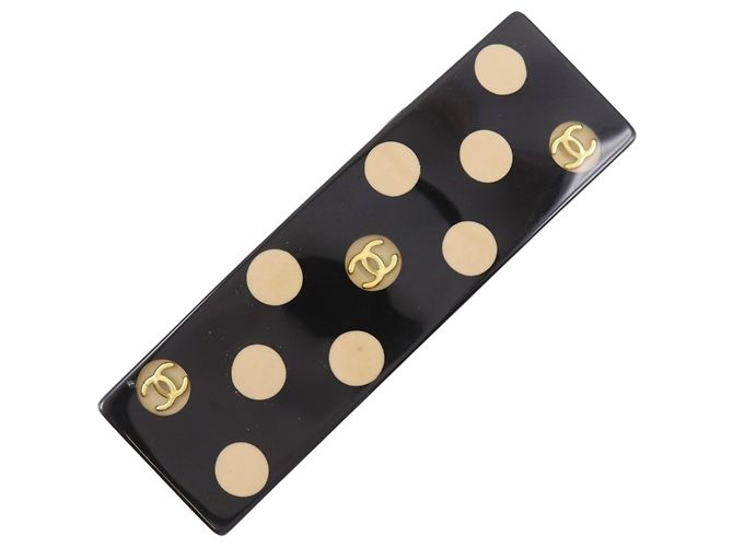 Pasador Chanel Coco Mark Negro