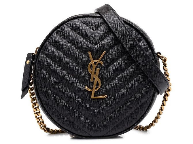 Autre Marque Borsa a tracolla Saint Laurent in pelle nera Nero