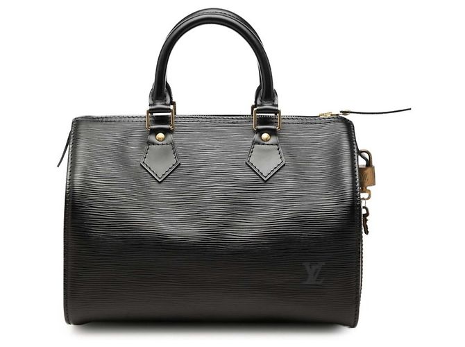 Sac à main Louis Vuitton Epi Speedy 25 Noir