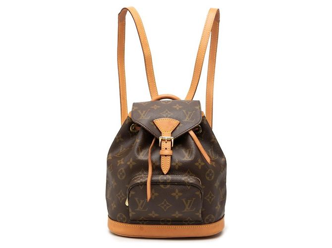 Mochila Louis Vuitton Monogram Mini Montsouris Marrom