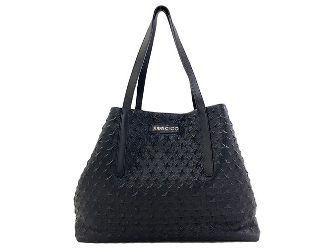 Saco Tote Jimmy Choo Sofia com Motivo de Estrela Preto