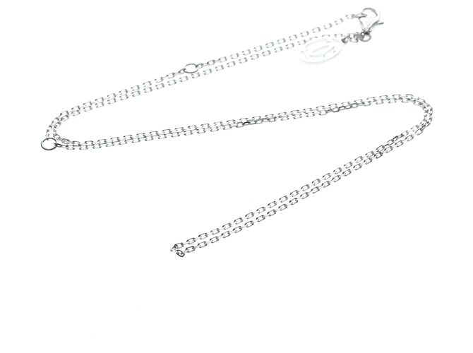 Catena Cartier Oro Bianco 18K Argento