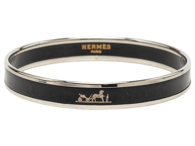 Bracciale Hermès Email PM Caleche Nero Argento