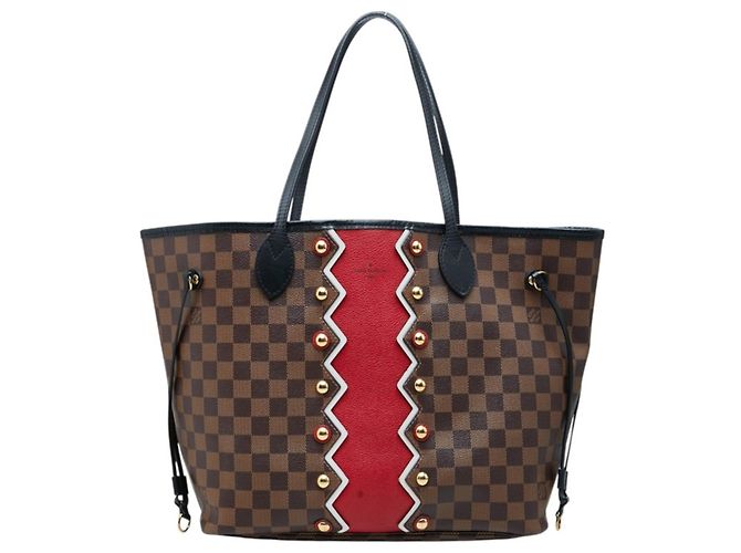 Sac cabas Louis Vuitton Damier Karakoram Neverfull MM Marron