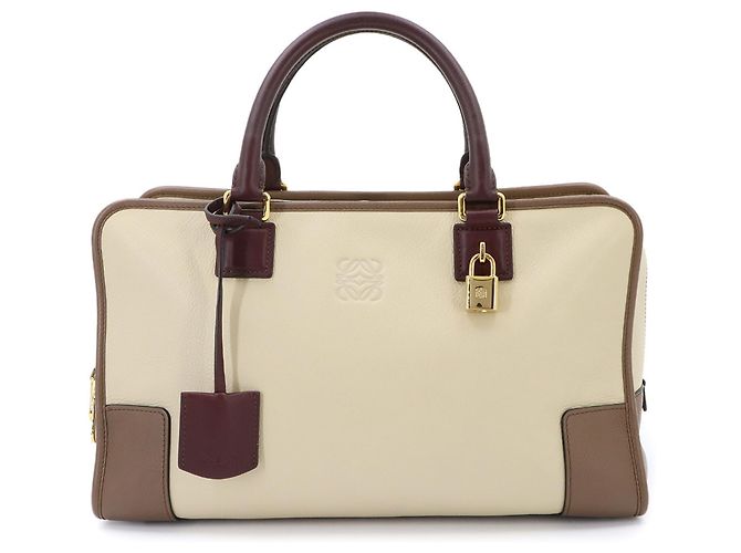 Sac à main Loewe Amazona 36 Marron Beige Bordeaux