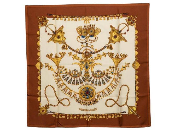 Hermès Pañuelo Hermes Carre 90 Parures des Sables Multicolor