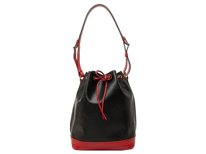 Borsa Louis Vuitton Epi Noe a tracolla Nero Rosso