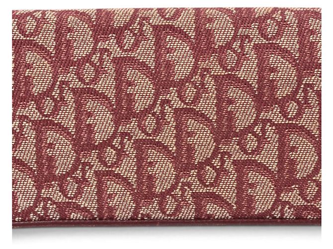 Portafoglio bi-fold Christian Dior Rosso