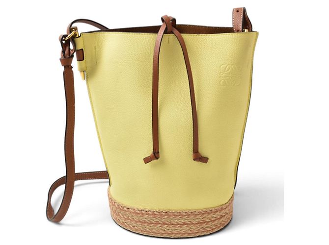 Borsa a secchiello Loewe Gate Marrone Giallo