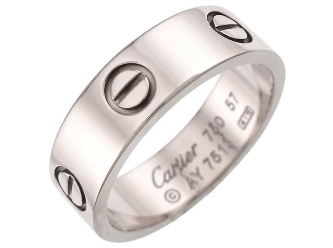 Anello Cartier Love in oro bianco 18K