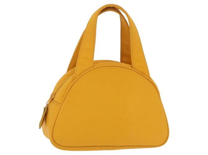 Autre Marque Borsa a mano Saint Laurent Nylon Yellow Gold Auth BA16065A D'oro Giallo
