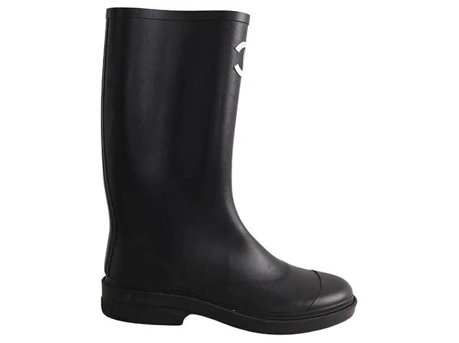 Chanel Schwarze Stiefel
