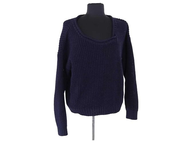 Autre Marque Pull GIULIVA HERITAGE en coton bleu marine XS