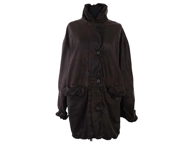 Acne Studios Lederjacke braun