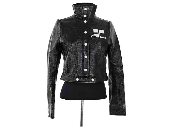Courreges Reedition Jacke schwarz