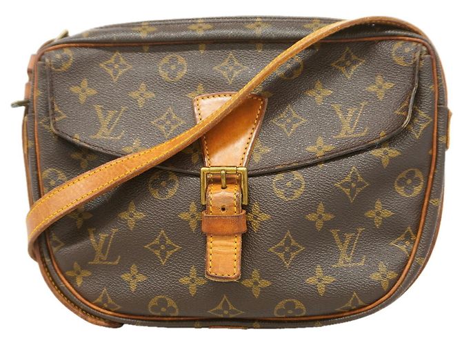 Borsa a tracolla Louis Vuitton Monogram Jeune Fille GM Marrone
