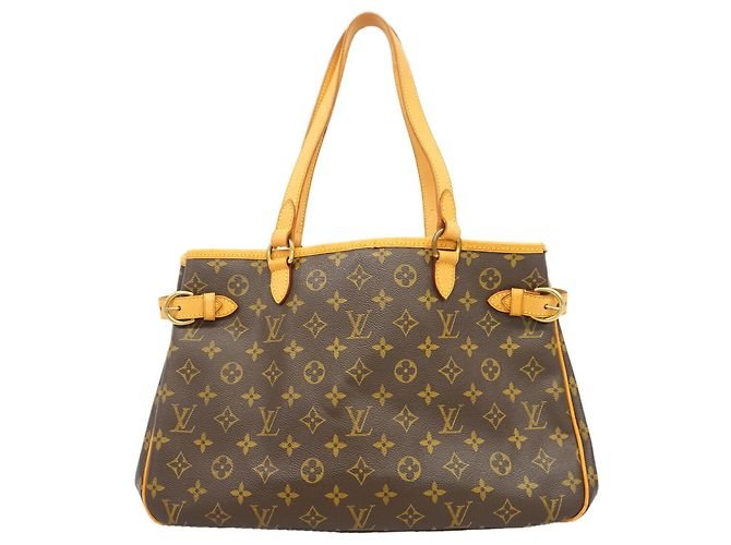 Bolso Tote Horizontal Louis Vuitton Monogram Batignolles Castaño