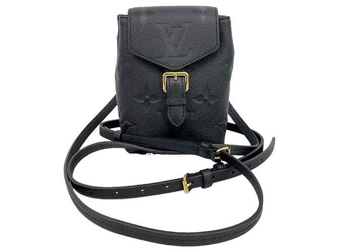 Louis Vuitton Monogram Empreinte Tiny Rucksack Schwarz