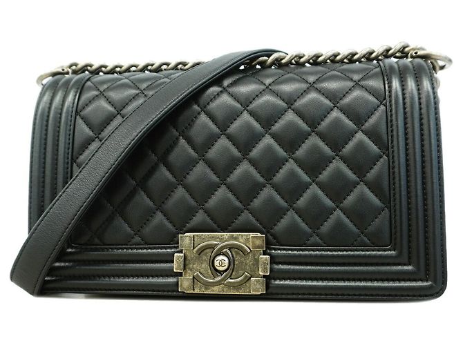 Borsa a tracolla Chanel Boy Chain Nero