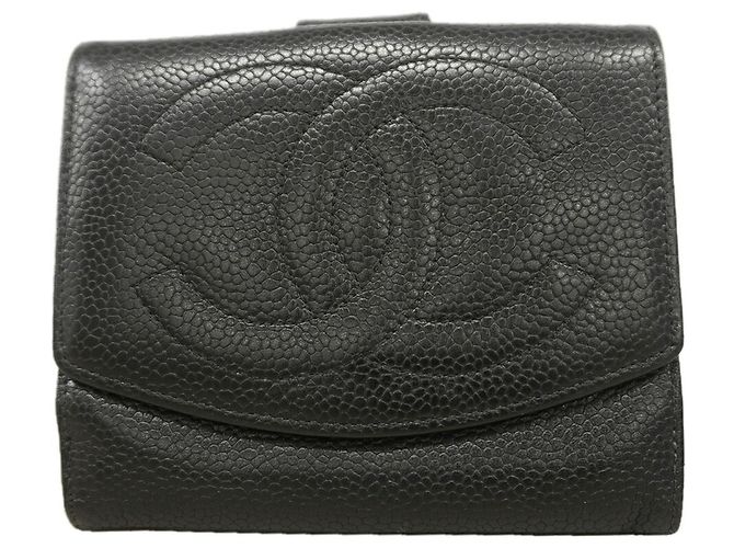 Timeless Cartera bi-fold Chanel Negro