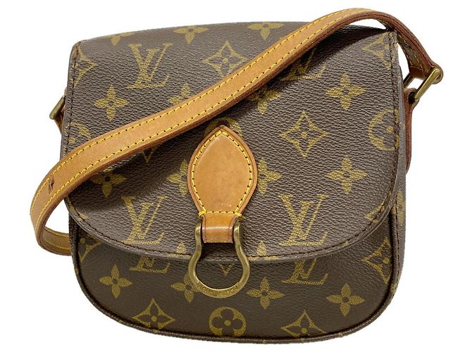 Bolsa de Ombro Louis Vuitton Monogram Mini Saint Cloud Marrom