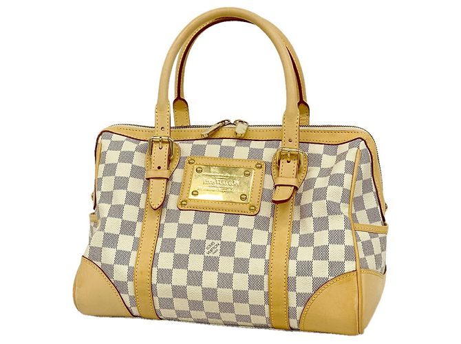 Sac à main Louis Vuitton Damier Azur Berkeley Blanc