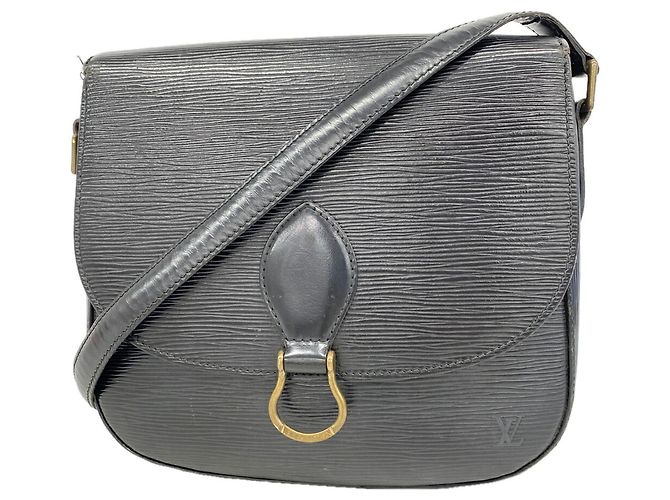 Bolsa de Ombro Louis Vuitton Epi Saint Cloud Preto