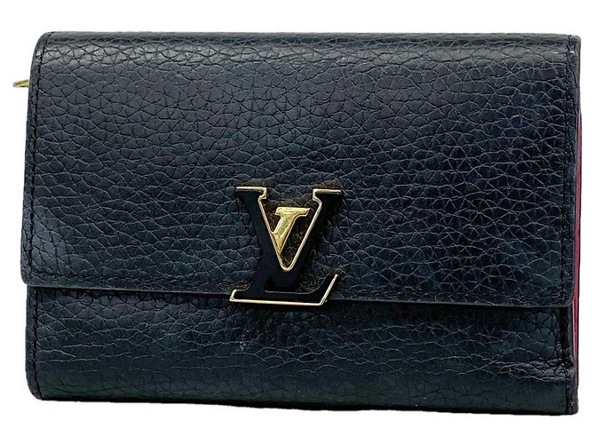 Portafoglio Tri-fold Louis Vuitton Nero Rosa