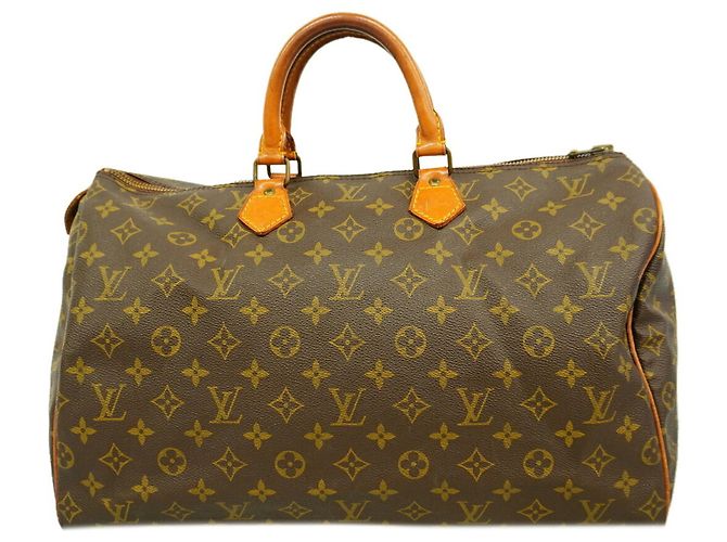 Bolso Louis Vuitton Monogram Speedy 40 Castaño