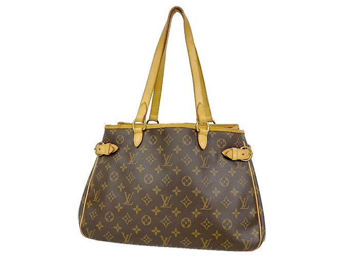 Bolso Tote Horizontal Louis Vuitton Monogram Batignolles Castaño