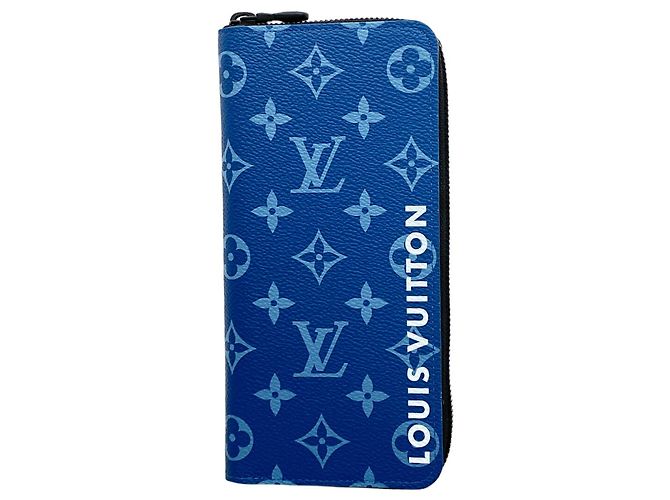 Portafoglio Lungo Zippy Monogram Louis Vuitton Blu