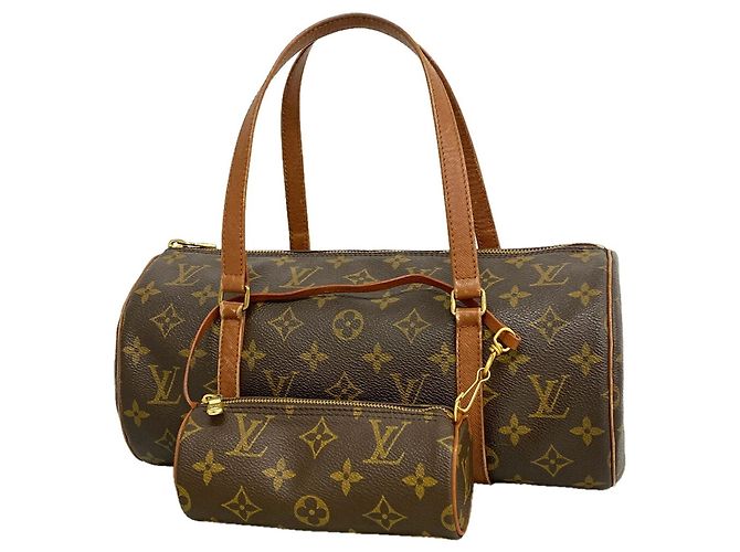 Borsa Louis Vuitton Monogram Papillon 30 Marrone