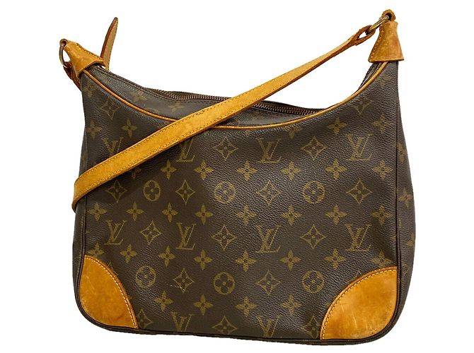 Bolsa de Ombro Louis Vuitton Monogram Boulogne 30 Marrom