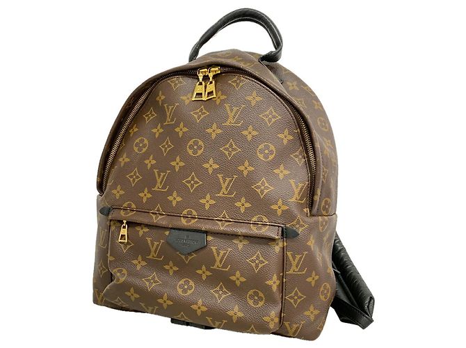 Louis Vuitton Monogram Palm Springs Rucksack MM Braun