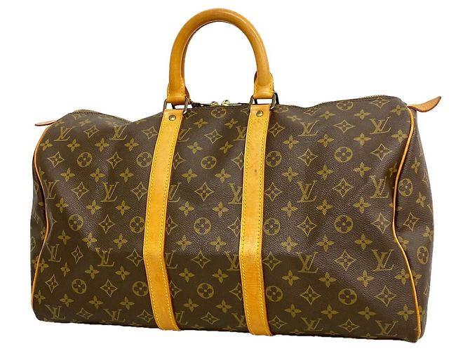 Bolsa Boston Louis Vuitton Monogram Keepall 45 Marrom