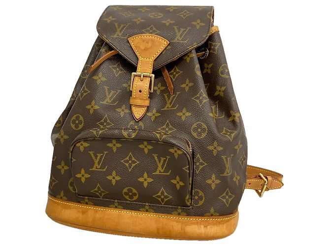 Mochila Louis Vuitton Monogram Montsouris MM Marrom