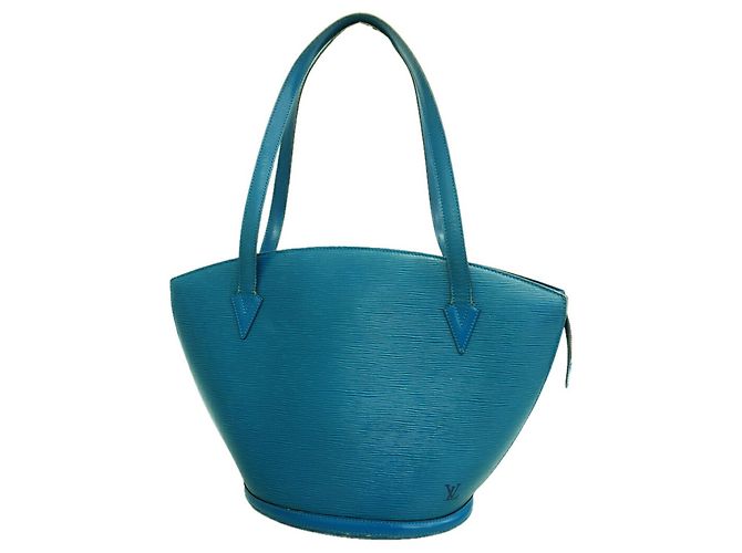 Bolsa de Ombro Louis Vuitton Epi Saint Jacques Azul