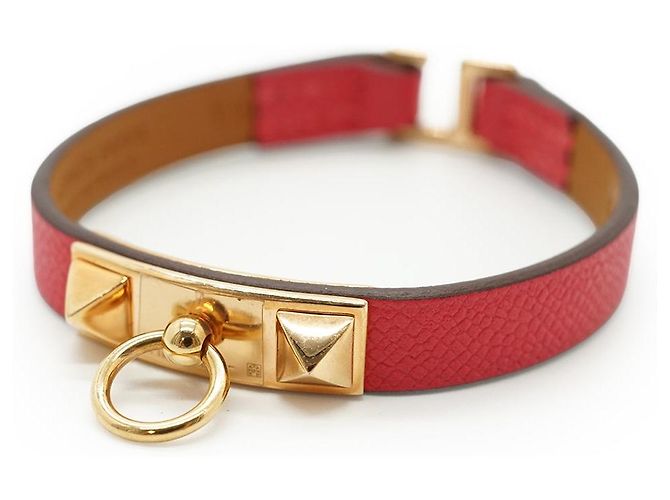 Hermès Bracelet Rivale Mini T2 Marron Rose Doré