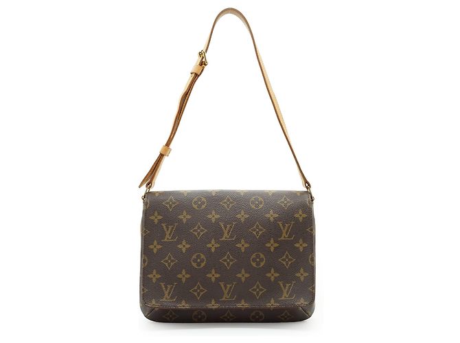 Louis Vuitton Monogram Musette Tango Marron Moutarde