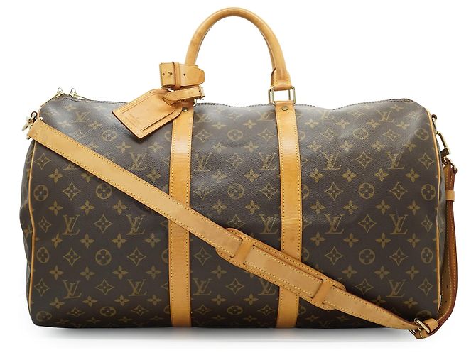 Louis Vuitton Monogram Keepall Bandouliere 50 Marrom